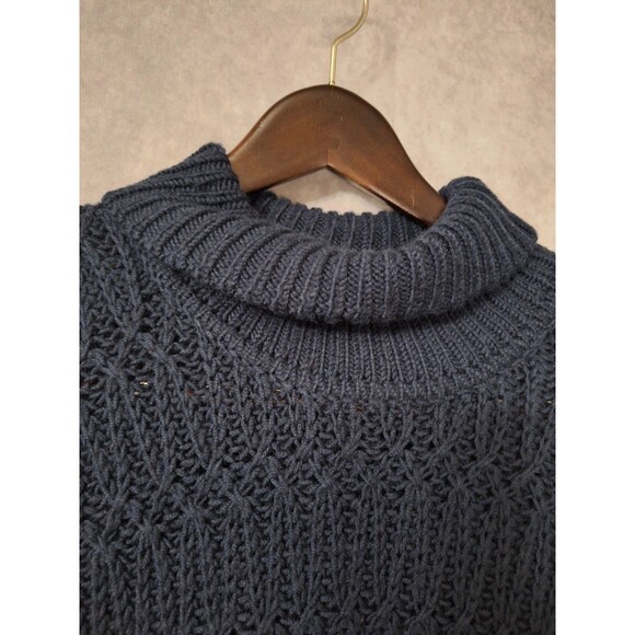 Nordstrom Men's Shop Thick Chunky Knit Turtleneck Sweater Men's XL Wool Blend - Picture 11 of 13